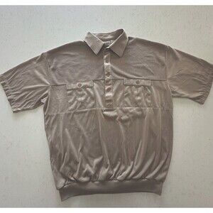 Vintage Classics By Palmland Men’s Banded Waist Polo Shirt tan
